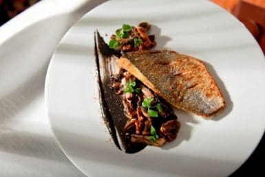 Dorade et champignons