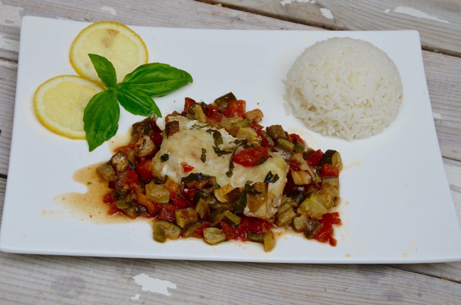 Filet de St Pierre aux légumes du soleil